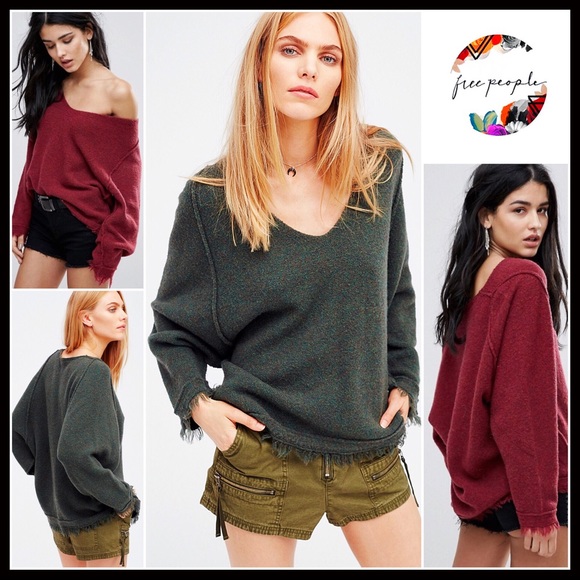 Free People Sweaters - FREE PEOPLE V-NECK PULLOVER TUNIC SWEATER